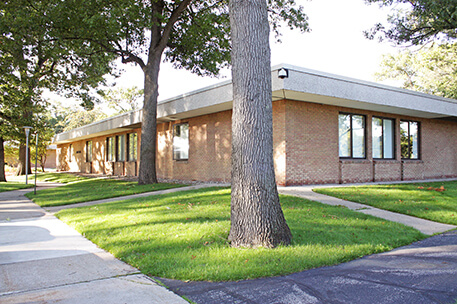 Starks Hall in Muskegon as seen from the outside.